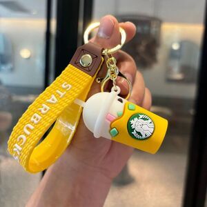 NWOT Starbucks Bearista Frappe Keychain